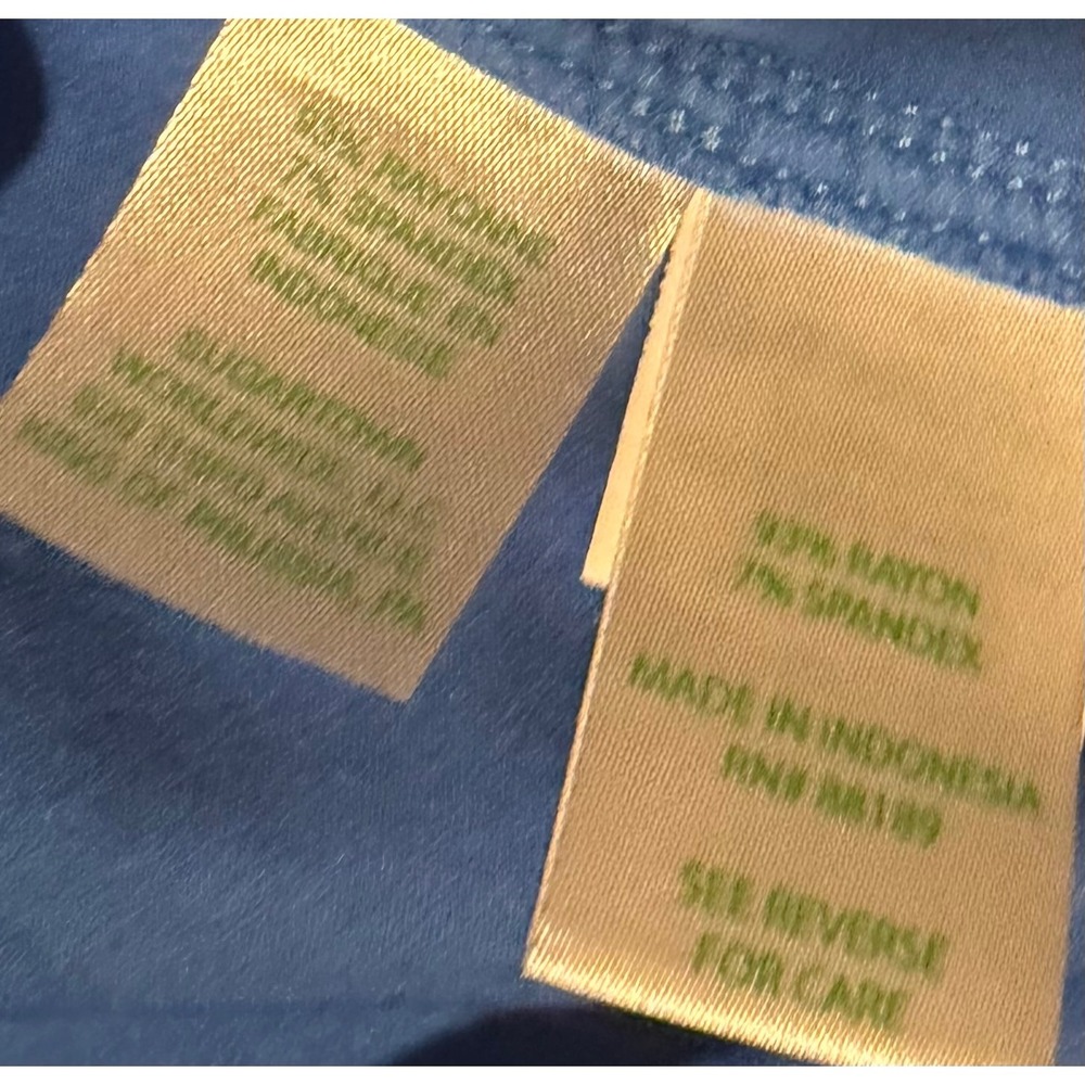 Lilly Pulitzer Marlowe Boatneck T-Shirt Dress Blue Gold Button XS 20141 - Picture 6 of 6